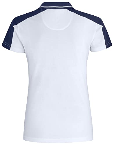 Clique Pittsford Polo, Bianco, XXL Donna