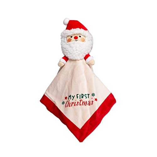 Image of Pearhead Baby's First Christmas Security Blanket, Soft Baby Lovey for Babies, Snuggle Toy Stuffed Animal, Infant and Toddler Security Toy, Baby Boy or Baby Girl Lovie, New Baby Gift, Holiday Lovey