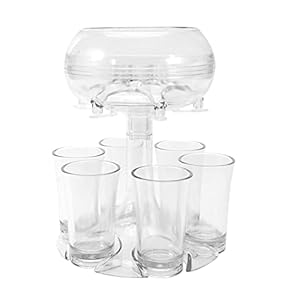 6 Shot Dispenser En Houder Shots Dispenser Met 6 Kopjes Cocktail Dispenser Voor Het Vullen Van Vloeistoffen Drank Dispenser, Voor Party Thuis Bar En Cadeau