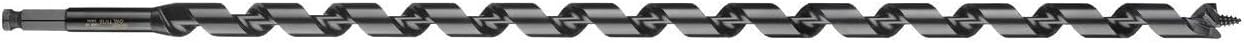 WoodOwl 01013 Deep Cut Wood Boring Auger Bit, 24-Inch Length x 1-Inch Diameter