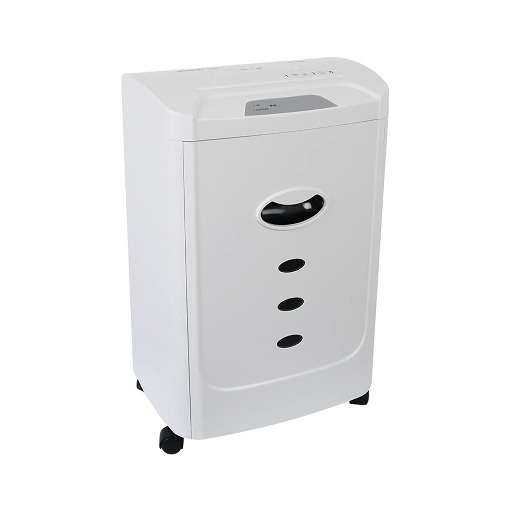 Destructora de Papel Profesional de Alta Seguridad de 18 litros, Destructora de Papel Eléctrica de Oficina, Cortadora de Papel/CD y Tarjeta de Crédito/Destructora, Blanca