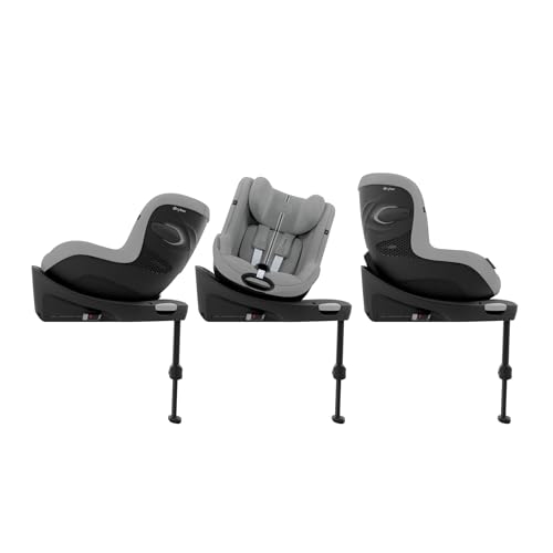 CYBEX Gold Fotelik samochodowy Sirona G3 Plus bez podstawy, Od ok. 3 miesięcy do 4 lat (Od urodzenia z wkładką dla noworodka), Maks. 19 kg, 61–105 cm (Od 40 cm z wkładką dla noworodka), Stone Grey