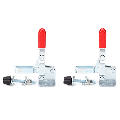 2Pcs Saldatura Regolabile Toggle Fermo Morsetto Orizzontale Apparecchio A Gomito Compressore A Sgancio Rapido Strumento Mano Antiscivolo Heavy Duty Toggle Morsetto Strumento GH-102-B