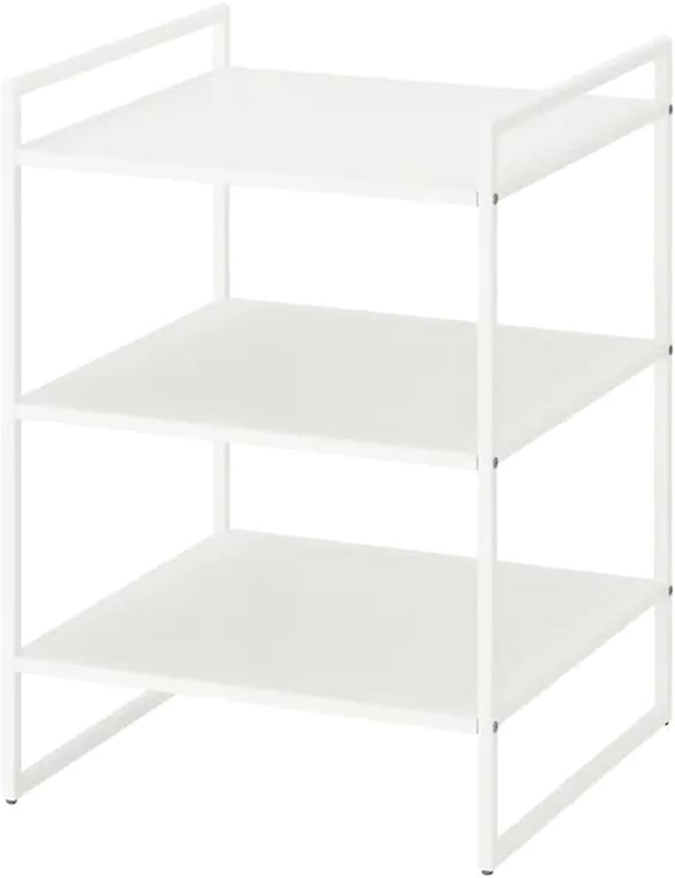 JONAXEL Shelving Unit Using For Storage In Home & Kitchen, White (50X51X70 CM)