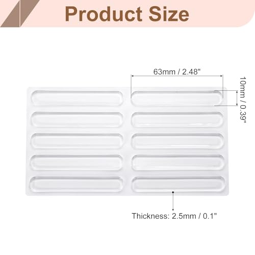Butoirs de porte d'armoire pare-chocs caoutchouc auto-adhésifs pour tiroirs et douche - 2