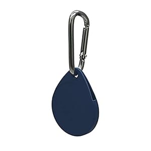 Hahepo Compatibel met Airtags Oplichtende siliconen beschermhoes met sleutelhanger, waterdicht, krasbestendig…