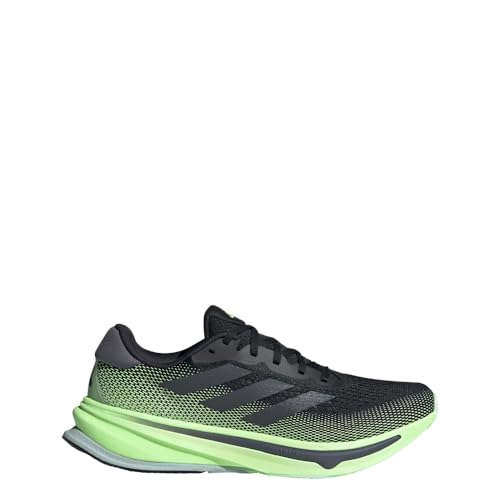 adidas Tênis masculino Supernova Rise, Core Black/Grey Five/Green Spark, 42
