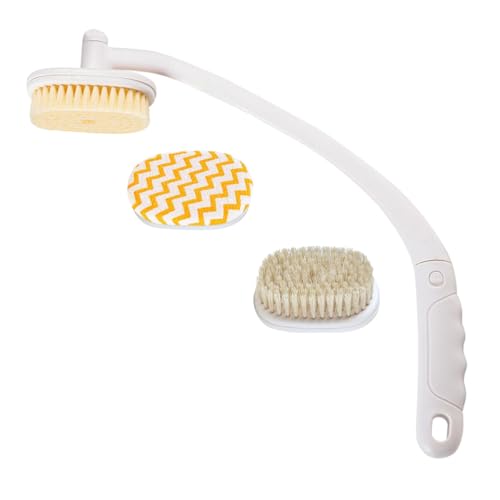 Brosse dos ergonomique BETOOKY à 3 têtes interchangeables pour douche