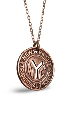 Authentic Large Y NYC Subway Token Necklace (1970-1979) (18"-20" adjustable)2