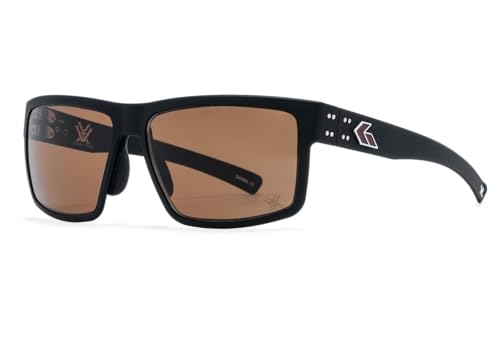 Gatorz Eyewear Vortex MILSPEC Ballistic Rig Black Frame with Bronze Logo, Brown Milspec Ballistic Optimized Polarized Lens - GZ-53-488