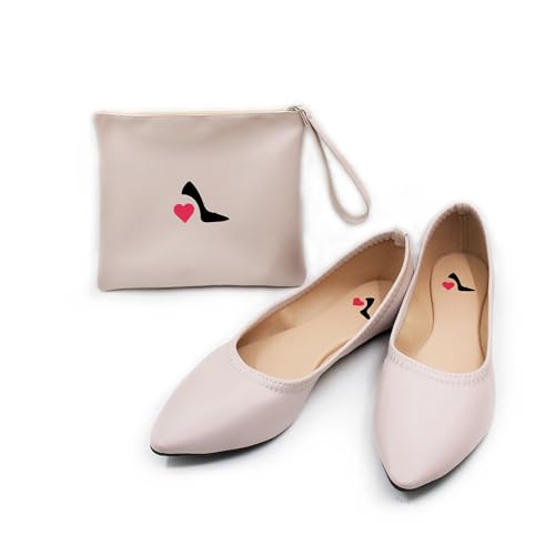 Ladies Roll Up Shoes Ideal for Weddings, Races Nights Out 2 Colours
