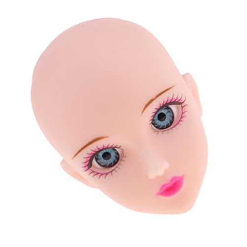 misppro Beautiful Female Blue Eyes Makeup Head Parts for 1/6