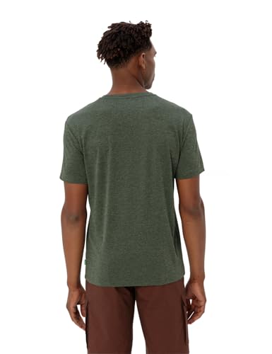 VAUDE Essential T-Shirt für Herren in Agave, Größe L – Schnelltrocknendes & pflegeleichtes Sport Shirt, Atmungsaktives Outdoor T-Shirt mit Rundhals, Ideal für Fahrradreisen, Wandern & Trekking