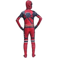 WELLXUNK Disfraz infantil Deadpoo 3D, mono superhéroe, disfraz