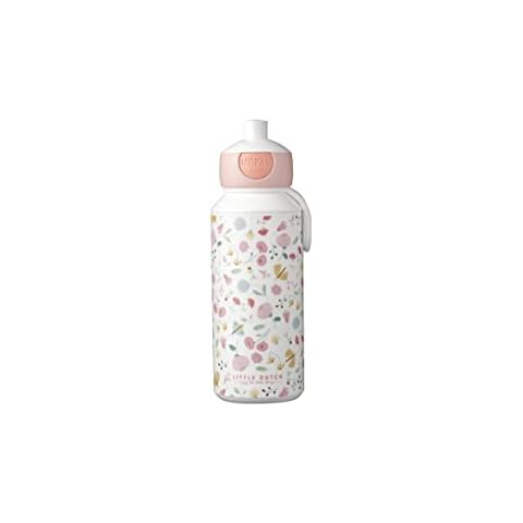 Mepal Trinkflasche Pop-up 400 ml Campus Little Dutch, Spülmaschinenfeste Kinderflasche aus Kunststoff, Flowers & Butterflies, 107410065243 Cover