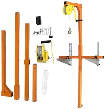 AC Unit Lifting Tool Manual Winch Lift for Air Conditer 150kg Capaci Ideal for Outdoor Installat Extends Up to 25m Heavy Du Equint