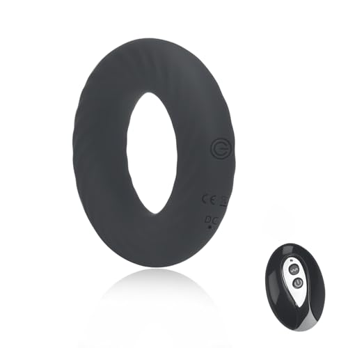 電動ペニスリング ロックリング バイブ 男性用 遠隔操作可能 人気 USB充電 静音 防水 大人のおもちゃ カップル向け 【10種振動・リモコン付き・強力振動】 亀頭バイブ 柔らかいシリコン製 アダルトグッズ 男性向け - 画像1