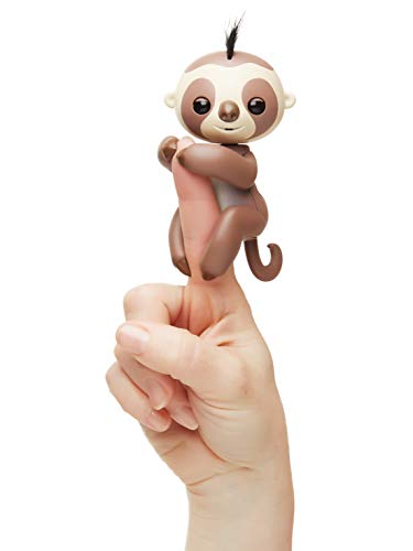 Fingerlings - Kingsley 3751 - Jouet interactif - Paresseux Marron - Réagit aux Sons, aux mouvements et au Toucher