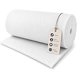 JPstraps Ovatta Imbottitura in Poliestere 50 g/m² 160 cm di Larghezza, Vendita al Metro, M...