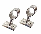 1/2 Pcs 60° Marine Boat 316 Stainless Steel 7/8" Hand Rail Fitting Center Support Bracket Stanchion Hardware for 22mm Tube (1, 7/8inch 22mm) -  chuxing