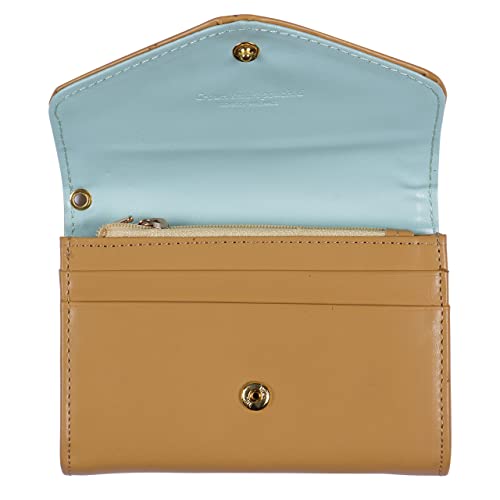 MISSUKISS Modische Damen-Münzgeldbörse, einfarbig, für Mädchen, Geldbörse, Kartenhalter, braun, One size Cover