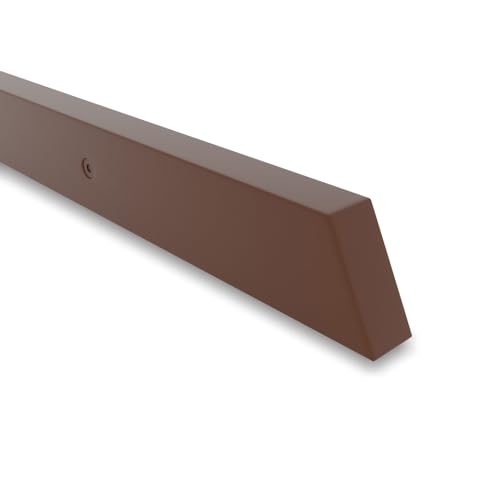 INOXLM Corrimano rettangolare 40x20 mm in acciaio verniciato bianco | Corrimano made in Italy colore nero | Corrimano fai da te | Corrimano ideale per uso interno ed esterno (120 cm, Corten)