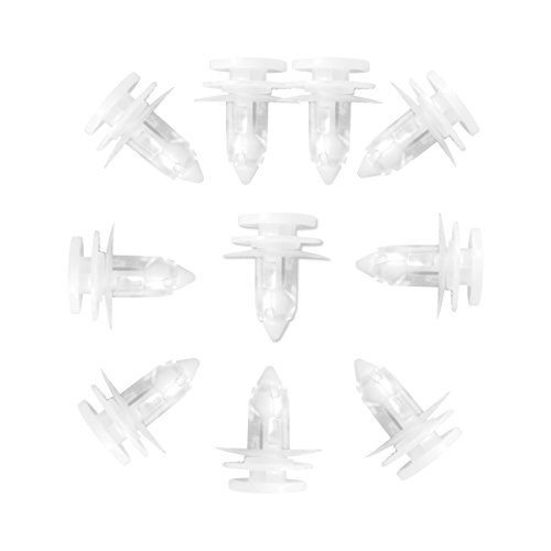Lantee 50 Pcs White Nylon Door Trim Panel Retainer Clips Fasteners Replacement For Jeep 6505539-Aa & 5012874-Aa #TOP2