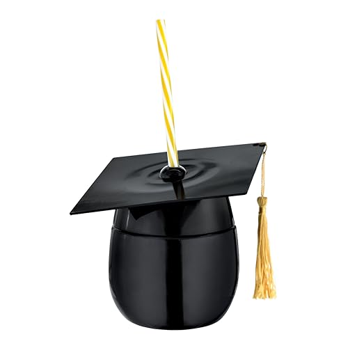 Party City Novelty Grad Cap Tumbler 6 Count by Party City - Used condition - US$16.15