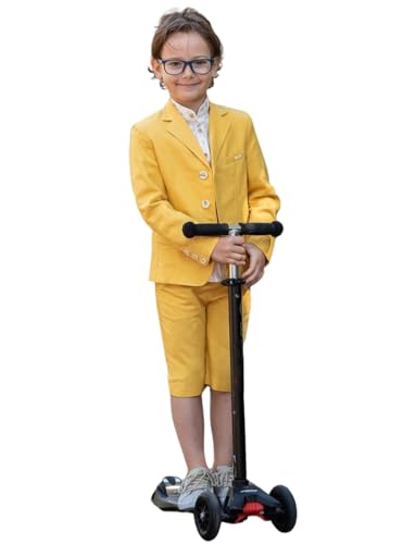 Costume en lin garçon haut de gamme pour porteur d'anneau d'été