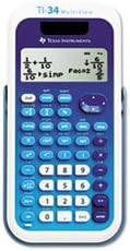 TI 34 Multi View Calc. Blue