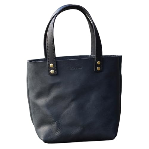 BLESS HAND MADE LEATHER [手作りキット]本革製 手縫い ミニ トート バッグ AAA018 (ブラック)