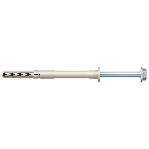 Upat Rahmendübel URD 10x80 FUS, Stahl, verzinkt, Sechskantkopf, 50 Stück, Der kurze Alleskönner für den vielseitigen Einsatz.