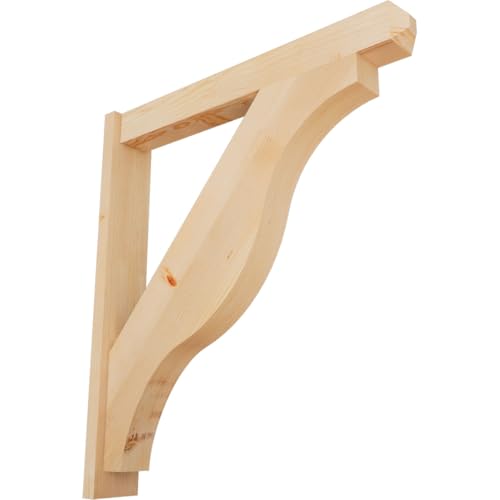5 1/2"W x 36"D x 40"H Funston Craftsman Smooth Outlooker, Douglas Fir