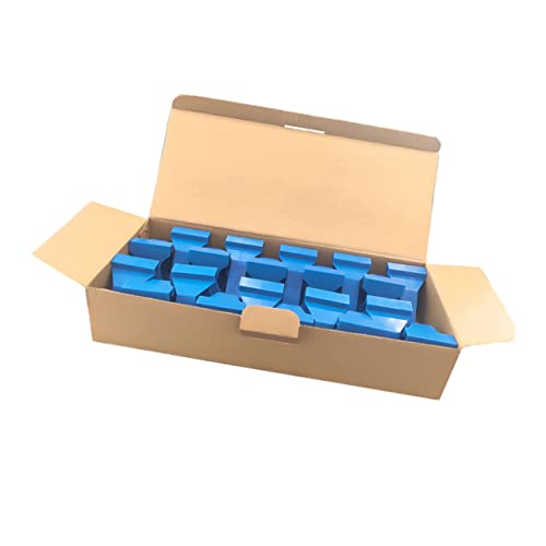Espaciadores de suelo laminado ABS azul, kit de 20 cuñas creativas para montaje de parquet