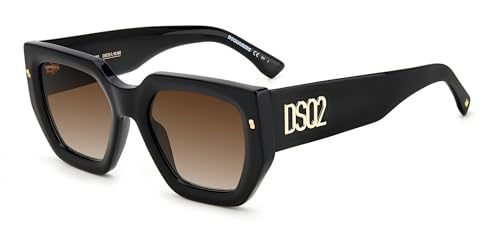 DSQUARED2 D2 0031 lunettes noir or verre 53 mm pont 21 mm