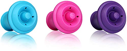 JOGO ROLHAS GARRAFA VACUVIN COLORS 3PECAS