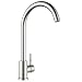 Produktbild Ulytid Hochdruck Wasserhahn Küche, Küchenarmatur SUS304 Edelstahl, 360° Drehbar U-Form Armatur Küche Einhebelmischer, Spültischarmatur Mischbatterie mit Hoher Auslauf, Gebürsteter Nickel Grau