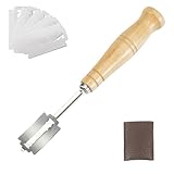 Bäckermesser,Brot Backen Zubehör Teig Bread Messer Teigmesser Lame Backmesser Set mit 5 Edelstahl Blade Brotklinge Broteinschneidemesser Einritzmesser Backzubehör für Chef Bäcker Scoring Bake Baguette