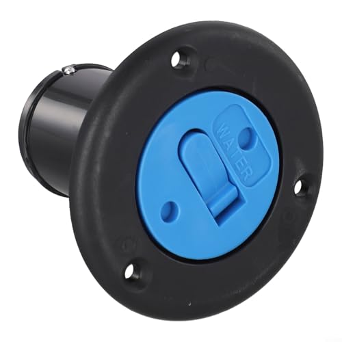 Tappo di riempimento per barca e camper in nylon con catena di fissaggio sicura e guarnizione ad anello per la sicurezza del sistema di alimentazione (nero)