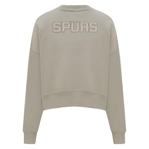 Sudadera Pro Standard NBA FLC crewneck pardo de mujer talla XL de algodón 2
