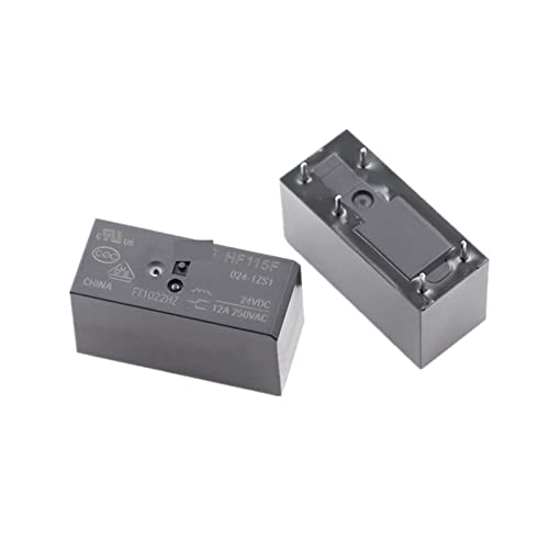 Relais HF/JQX-115F-012-1ZS1 12V mini relais puissance 5 pins 12A pour domotique