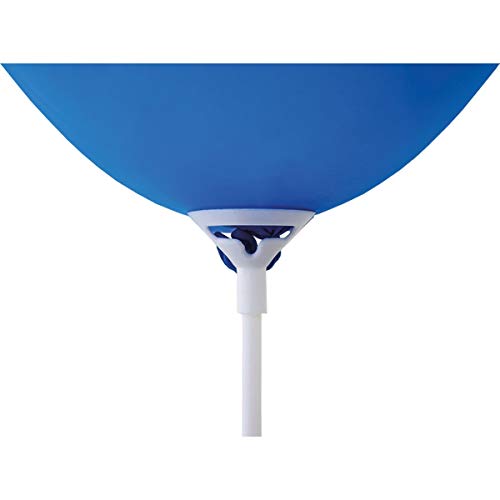 Kl FolhasFestas Suporte Para Balao Festas 33 Cm , Branco, 10 unidades