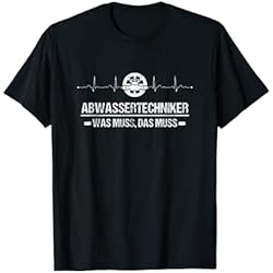 Purificador De Aguas Residuales Hombre Tecnología de aguas residuales, sistema de purificación de latidos cardíacos. Camiseta