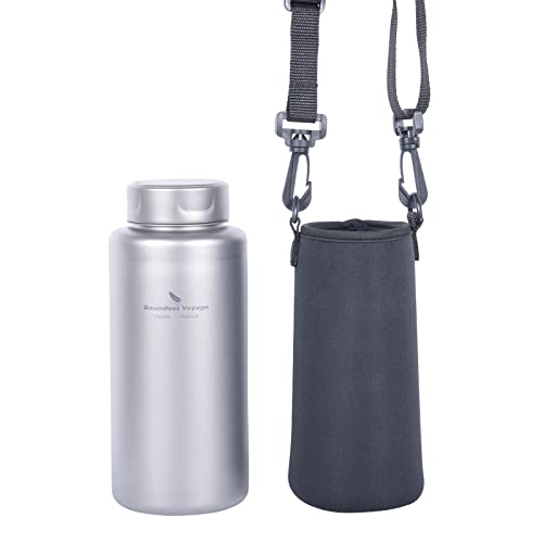 Boundless Voyage Gourde de sport monocouche en titane - 1000 ml - Anti-fuite - Ti3013d