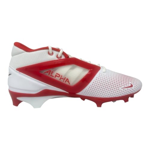 Image of Nike Alpha Menace 4 Elite Football Cleats (FD7036-600, University Red /Team Red /Black /White)