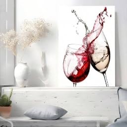 Décoration murale moderne vin pour raviver un mur blanc de salon