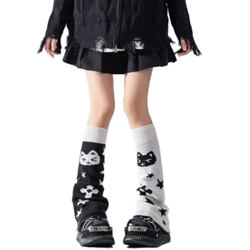 FZBNSRKO 1 Pairs Kawaii Leg Warmer Flared Leg Sleeves Y2K LegWarmers Long Warmer Socks for Girls & Women