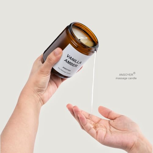 Bougie de massage Ambre Vanille, l'idée cadeau bien-être parfaite