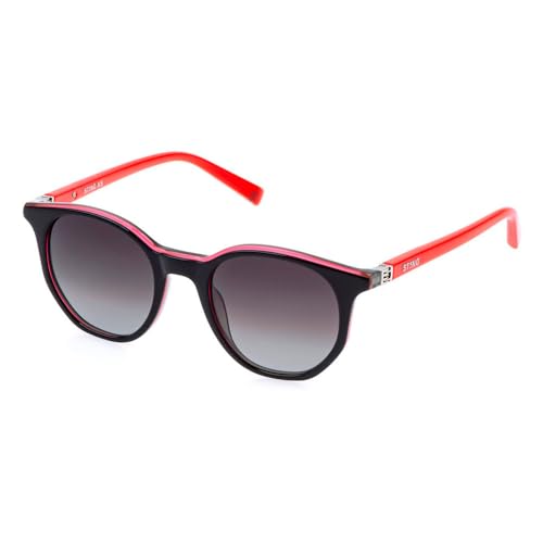 Sting Boys' Modern Geometric Sunglasses, Black+Fuxia+Grey, 46