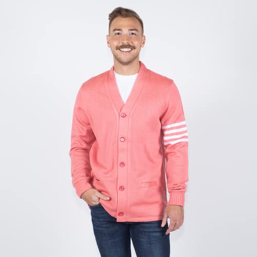 Image of Stewart & Strauss Cardigan Varsity Letter Sweater | American style button front letter sweater knit since 1977, heavyweight and ready for chenille letters and patches